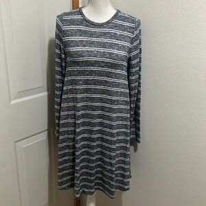✨✨NWT Lou & Grey Pullover Striped Sweater Flowy Dress XS Oversized